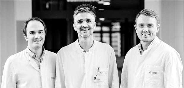 Forschung zeigt neue kardiorenale Ansätze Bonner Forscher-- Andreas Zietzer, Felix Jansen und Philip Düsing.