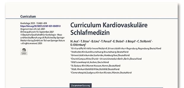 Curriculum Kardiovaskuläre Schlafmedizin. DGK