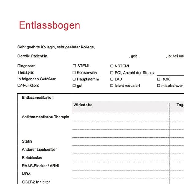 Bessere Adhärenz durch neuen Entlassbogen DGK