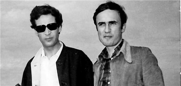 Prof. Breithardt (re) und Prof. Seipel (li) 1976 in beim AHA Miami. L. Seipel
